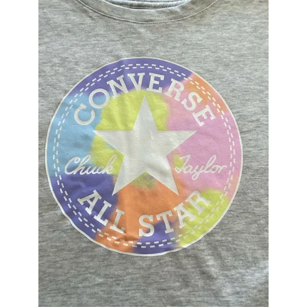 CONVERSE GIRLS SIZE 4 Blur Chuck Taylor Patch T-Shirt & Short Set